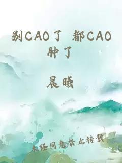 别CAO了 都CAO肿了