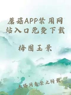 蘑菇APP禁用网站入口免费下载