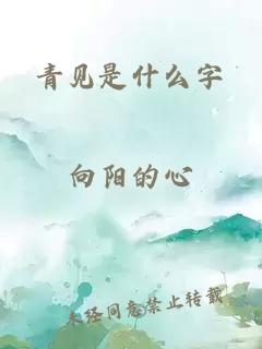 青见是什么字