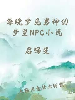 每晚梦见男神的梦里NPC小说