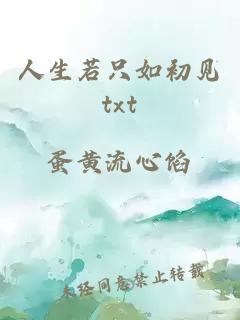 人生若只如初见txt