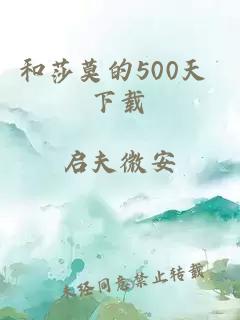 和莎莫的500天 下载