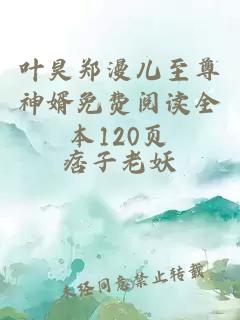 叶昊郑漫儿至尊神婿免费阅读全本120页