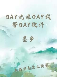 GAY洗澡GAY武警GAY软件