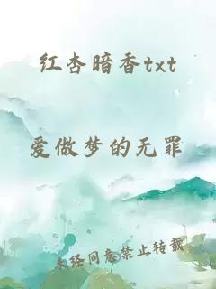 红杏暗香txt