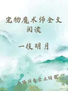 宠物魔术师全文阅读