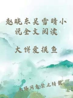 赵晓东吴雪晴小说全文阅读