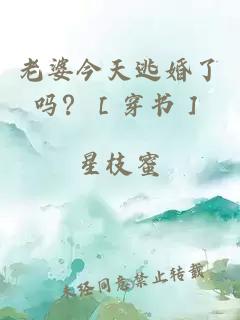 老婆今天逃婚了吗？［穿书］