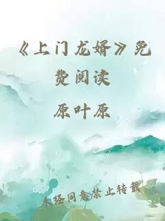 《上门龙婿》免费阅读