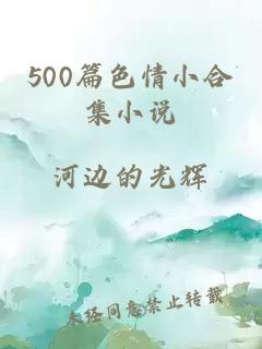 500篇色情小合集小说