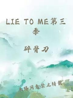 LIE TO ME第三季