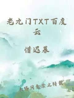 老九门TXT百度云