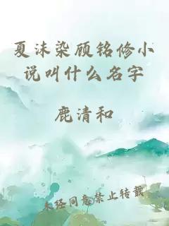 夏沫染顾铭修小说叫什么名字