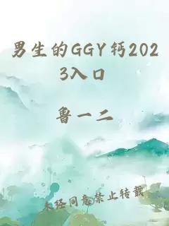 男生的GGY钙2023入口